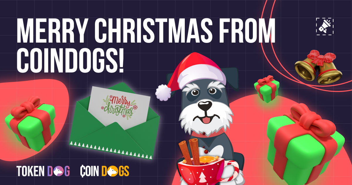 CoinDogs's tweet image. #Merry #Christmas, #dog lovers! This is the time of #joy and miracles, so spend this Christmas with your #friends and #family. #Join our #Discord server to share this #special day with other dog lovers from all around the #world! 
More info at coindogs.com