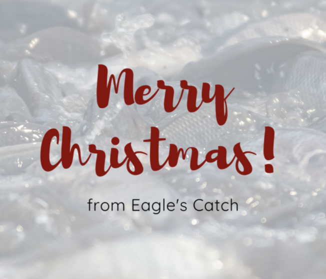 eagles_catch's tweet photo. Merry Christmas from Eagle's Catch — we want to wish you a joyous holiday season filled with lots of tilapia!🎄 #midwestseafood #eaglescatch #tilapia #iowaseafood https://t.co/yl2y4K2teL
