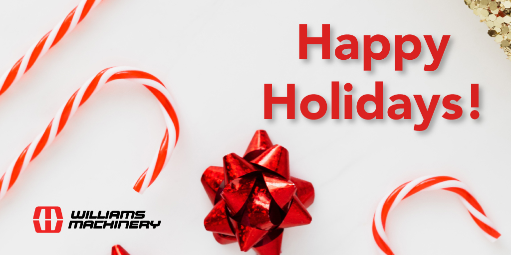 Williams_Mach's tweet photo. #HappyHolidays from our family to yours! Wishing you a season full of great memories. Please note, all #WilliamsMachinery dealerships will be closed Dec 27-28 for the holidays. Thank you for your business and support this year! https://t.co/ee0rDfYHQV