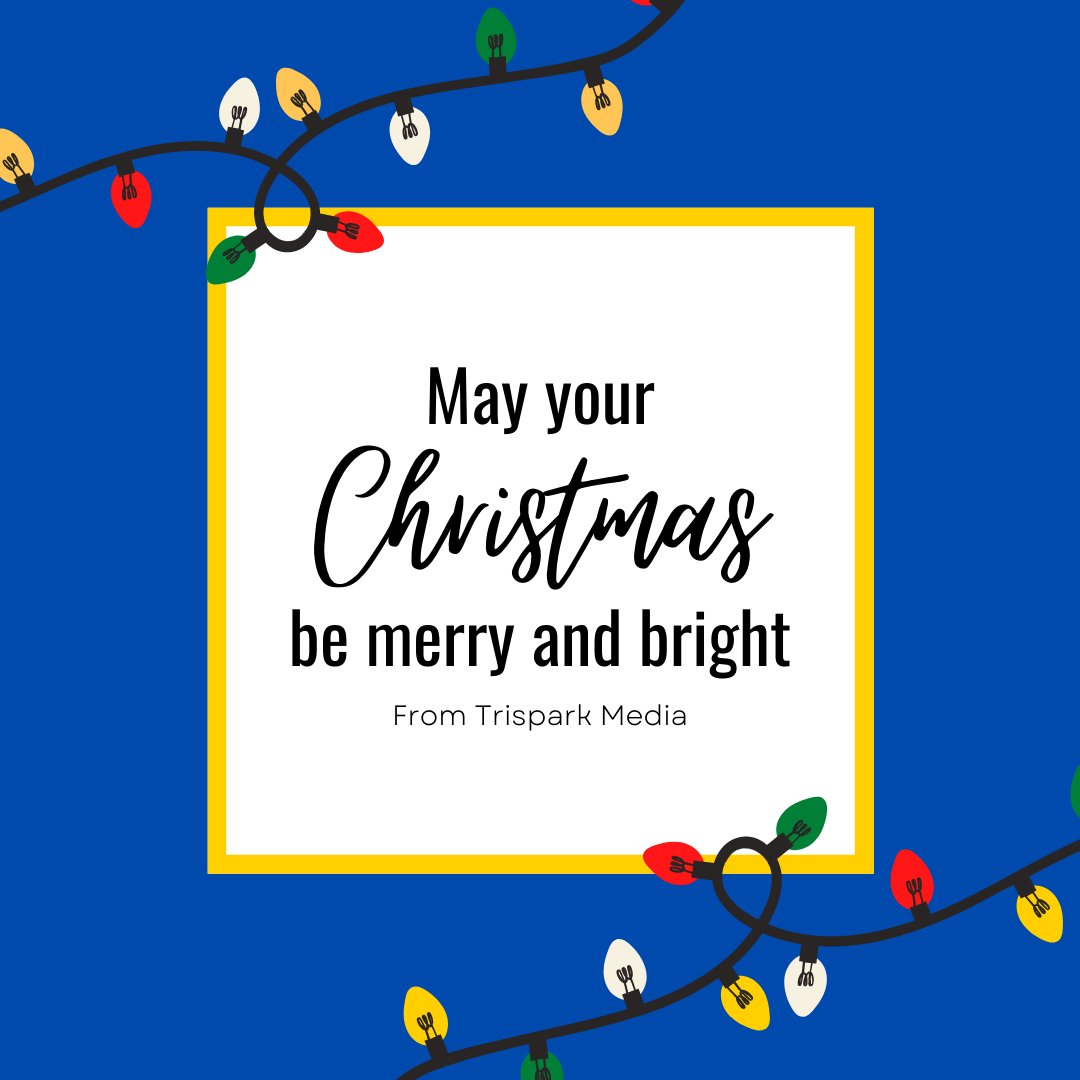 TriSparkMedia's tweet photo. Trispark Media wishes you a very Merry Christmas! 🎄
•
•
•
#MerryChristmas #HappyHolidays #NonTraditionalMarketing #Advertising #Creativecampaigns #FtLauderdale #Miami #MediaAgency #MarketingAgency #TriSparkMedia #Creatives #GraphicDesign #Strategy #ContentCreators #Leads https://t.co/3Yxd5ZrnXe