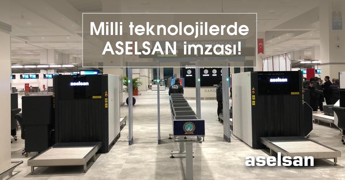aselsan's tweet photo. Milli teknolojilerde ASELSAN imzası!

Geliştirdiğimiz ARIN X-Ray cihazlarımızla Gaziantep Havalimanında milletimizin hizmetindeyiz. https://t.co/rldV35EM98