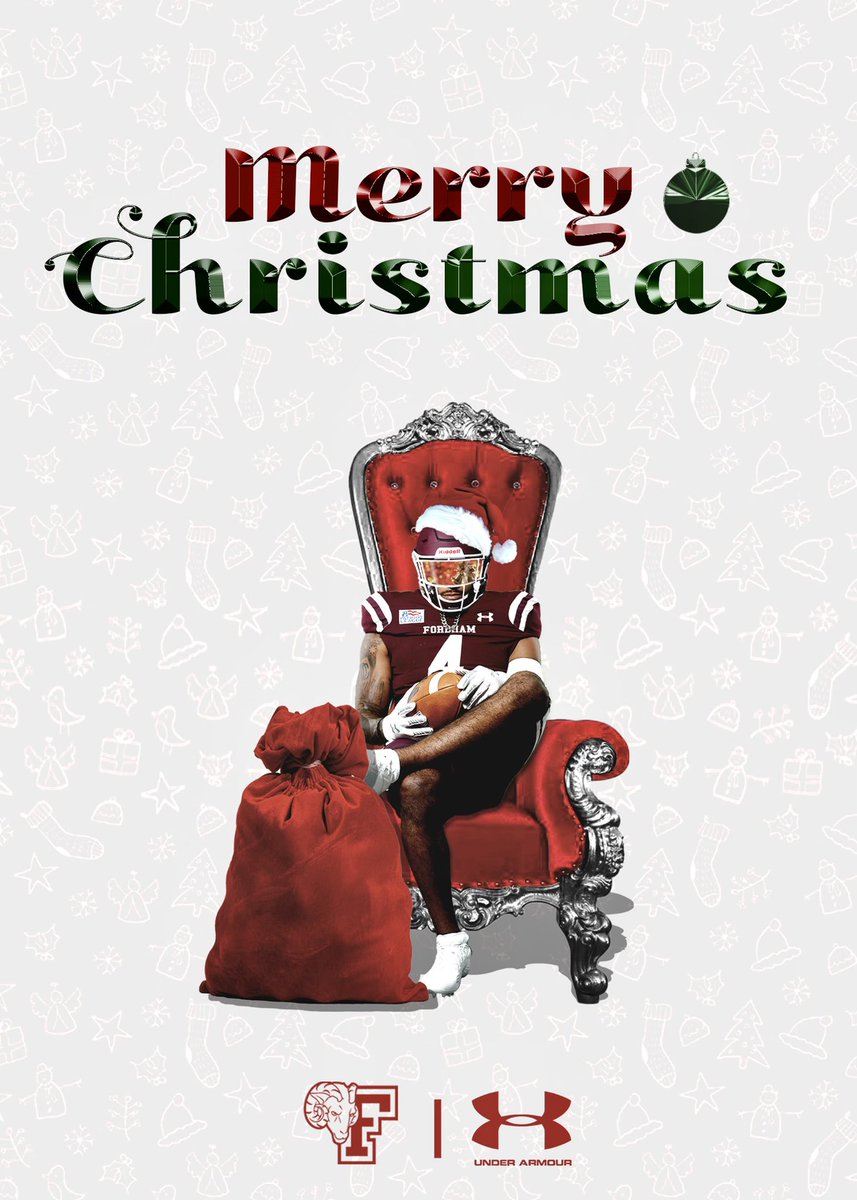 FORDHAMFOOTBALL's tweet photo. Merry Christmas from the #RAMILY! https://t.co/6qbKpSYGS0