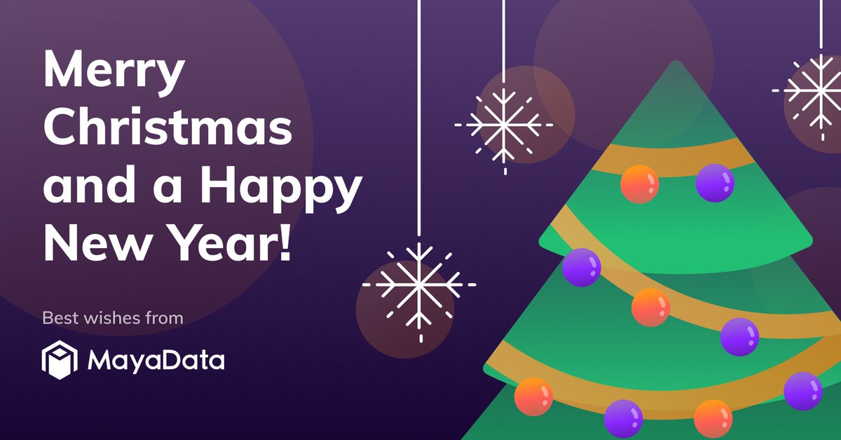 From all of us at MayaData, Merry Christmas and Happy Holidays to everyone. 🎄 2021 has been quite an amazing year for us and we owe it all to you. Thank you so much for your support and love.