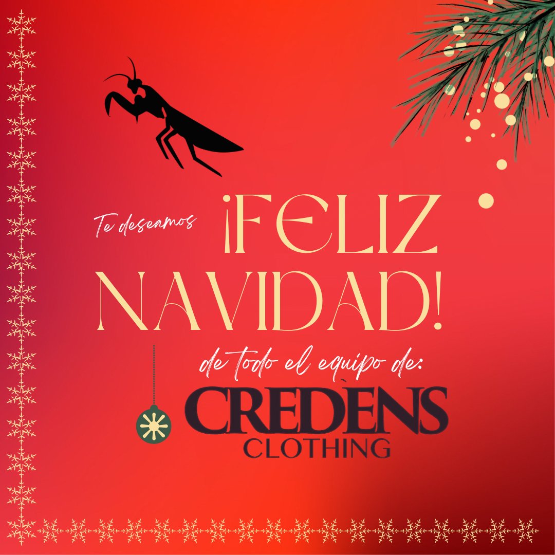 Os deseamos una Feliz Navidad de parte de todo el equipo de Credens Clothing. 

#feliznavidad #keepthefaith #themantisbrand #urbanwear #streetstyle #diciembre #2021 #fashion #modaurbana #estilourbano