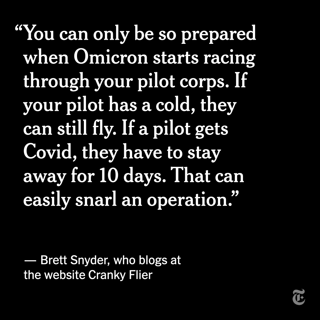 About 4,000 flights around the world scheduled for Christmas Eve or Christmas Day had been scrapped — more than 1,000 of them in the U.S. — as a spike in coronavirus cases sidelined airline workers. nyti.ms/3elCvht