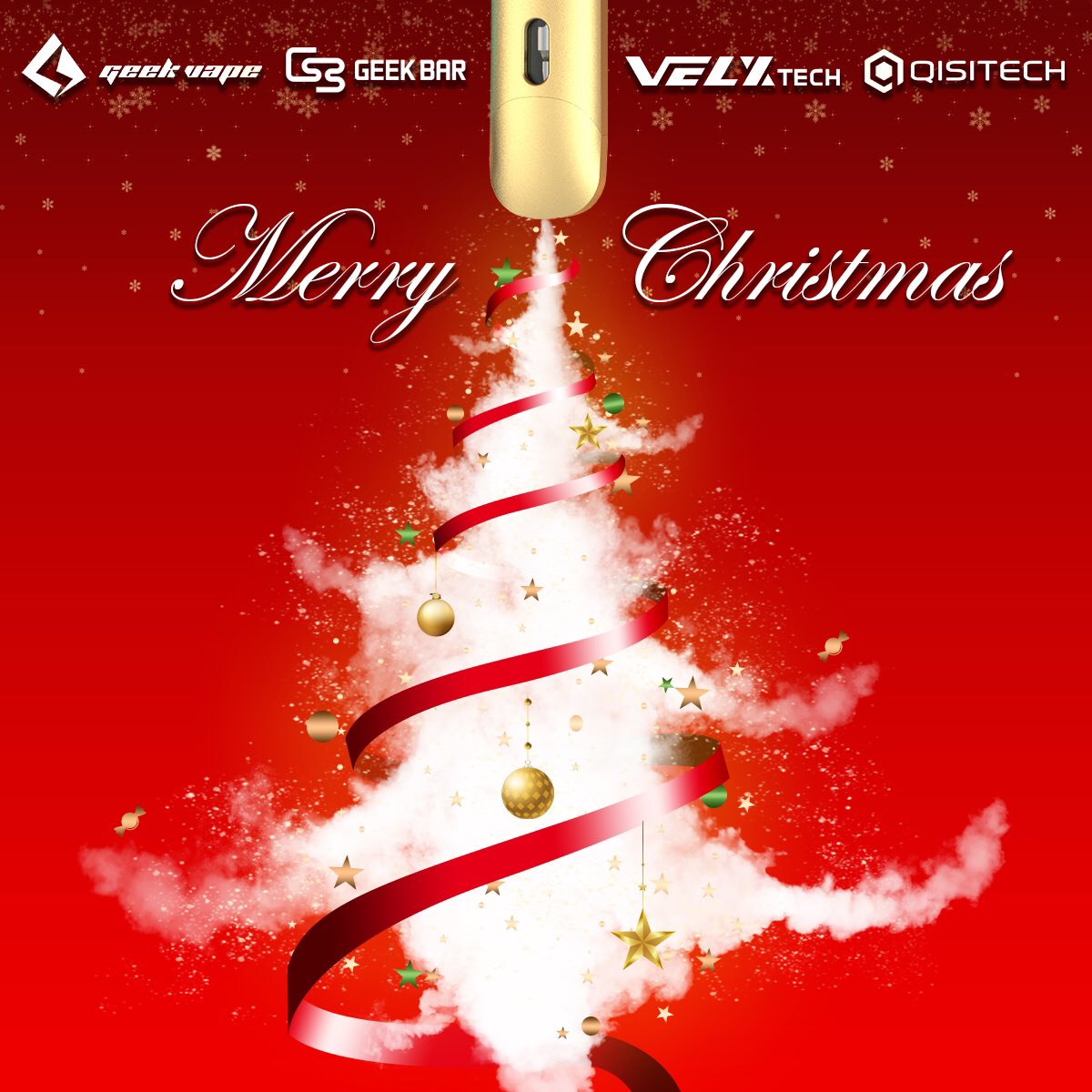velxtech's tweet photo. Christmas time is here. Velxtech wishes you all the blessings of a wonderful Christmas season. 🎄🎁May every day hold happy hours for you!😘 

#christmas2021 #santababy #christmasdecorations #christmastime #vapegift #merrychristmas #geekvape #Velxtech #ChristmasGreetings https://t.co/yMlj2ycqXd