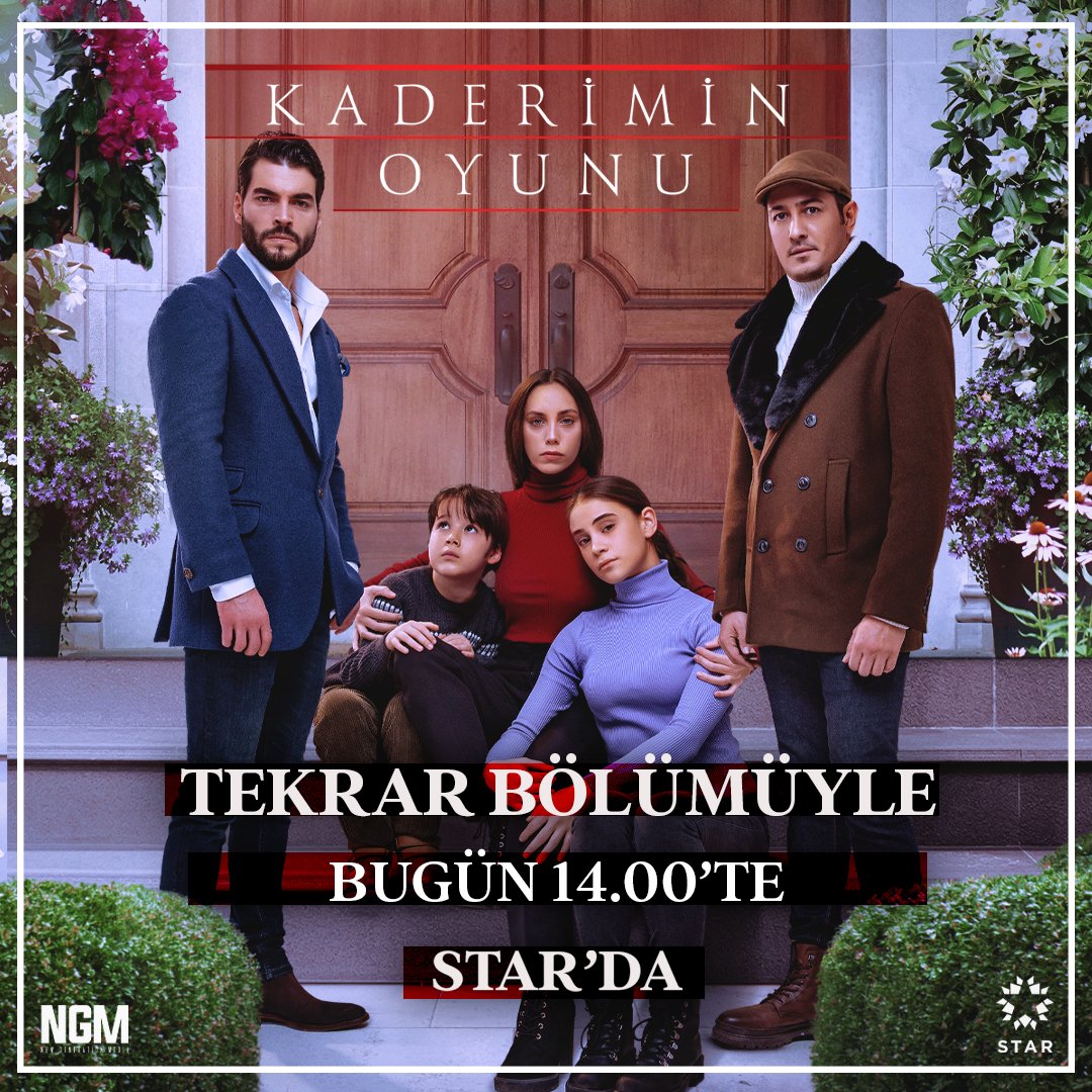 Kaçıranlar ve yeniden izlemek isteyenler için #KaderiminOyunu tekrar 
bölümüyle bugün 14.00’te #Star'da!

<a href="/ngmediatv/">NGM</a> <a href="/startv/">STAR TV</a>