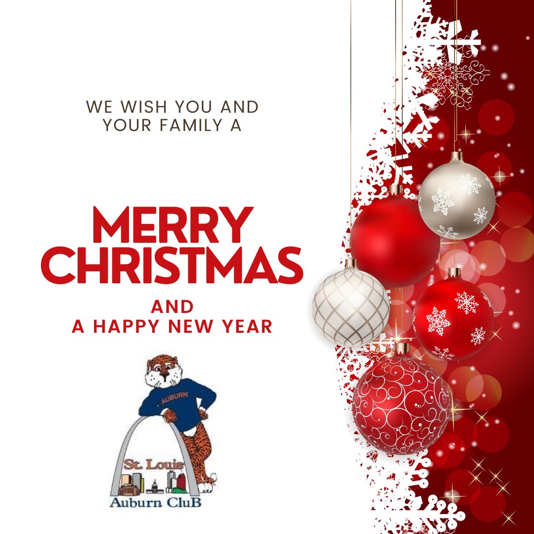 StlAuburnClub's tweet photo. To our AUsome #auburn family, Merry Christmas! #WarEagle #WDE https://t.co/0k5xbFnoFw