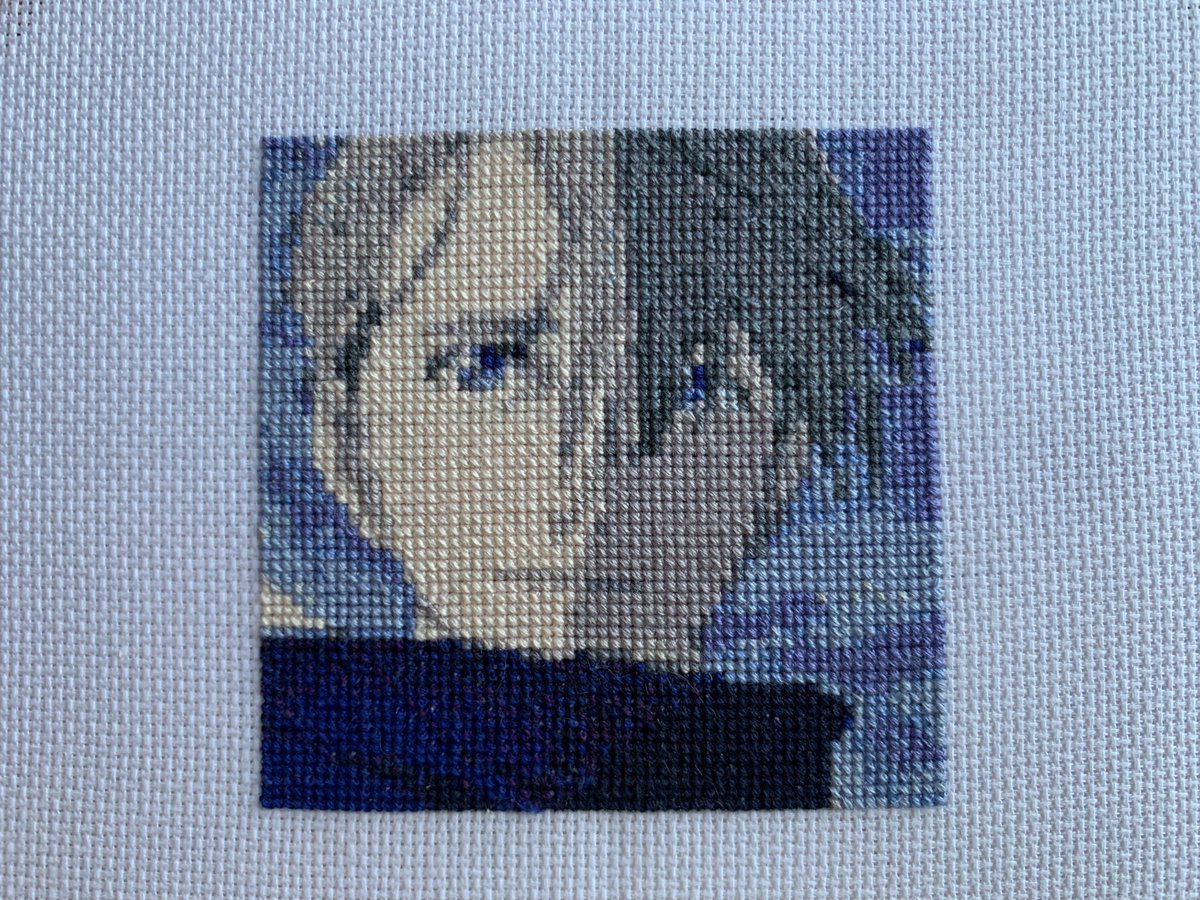 chemi_patara's tweet photo. Happy birthday to the one and only Viktor Nikiforov, Living Legend and the most precious sweetheart of them all! I love him so much, he deserves the absolute world 💜 
 #ヴィクトル・ニキフォロフ誕生祭2021 #vityaday2021 #yoi #victornikiforov #crossstitch #yurionice5th https://t.co/msaIrpRJJk