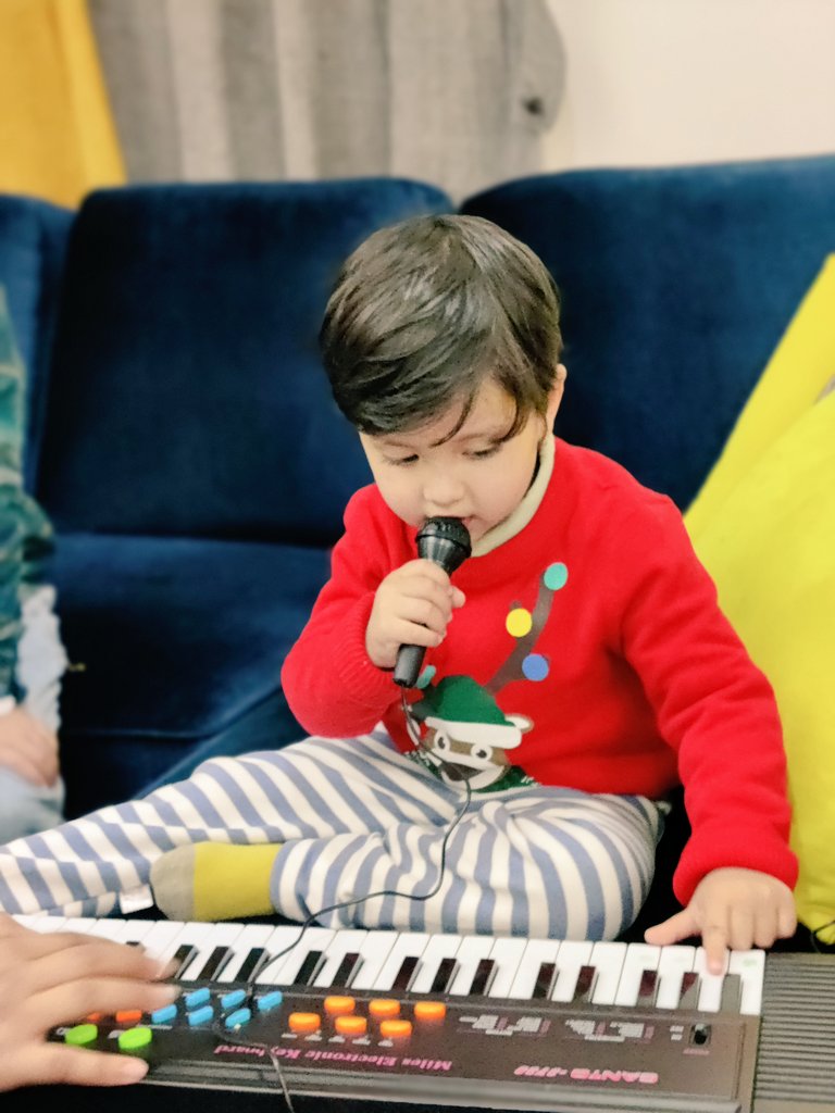 bipin977's tweet photo. Noor is 3 today. Forever thankful to Twitter family for taking him under the wing. #NoorBhannuLa3 #ChristmasThree #NoorDoingThings https://t.co/uKwmOGHO1y