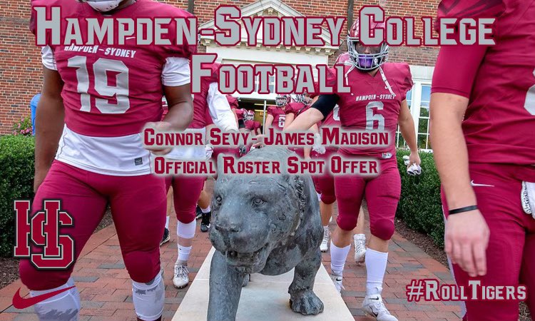 Connor Sevy (@sevy_connor) on Twitter photo Very excited to receive an offer from Hampden-Sydney‼️ @dilloncostell01 <a href="/HSC__FOOTBALL/">H-SC Football</a> <a href="/FootballWarhawk/">WarhawkFootball</a> Very excited to receive an offer from Hampden-Sydney‼️ @dilloncostell01 <a href="/HSC__FOOTBALL/">H-SC Football</a> <a href="/FootballWarhawk/">WarhawkFootball</a>