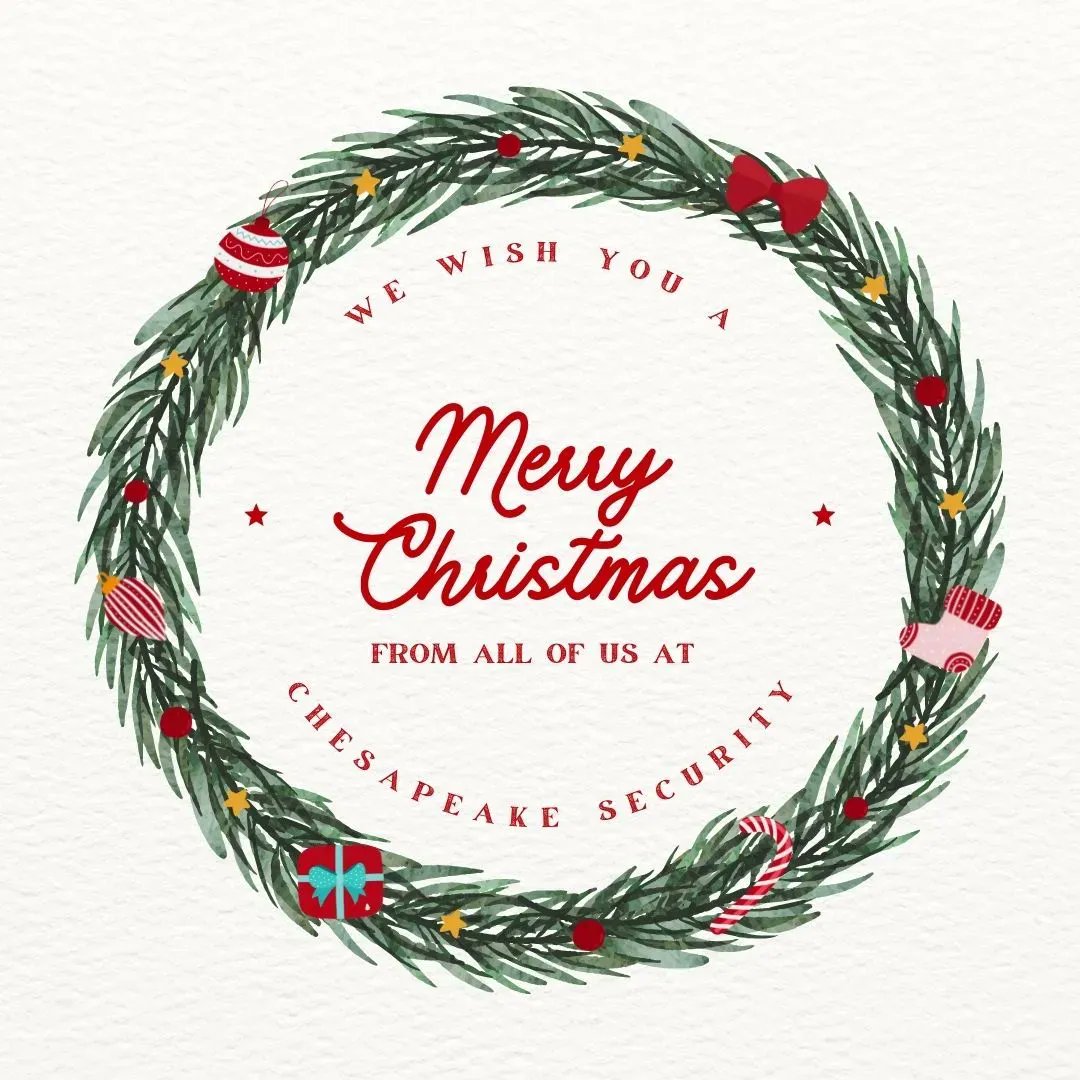 Merry Christmas from all of us here at Chesapeake Security! We hope you all have a fun and safe holiday! 

#informationsecurity #ethicalhacking #pentesting #infosec #cybersecurity
