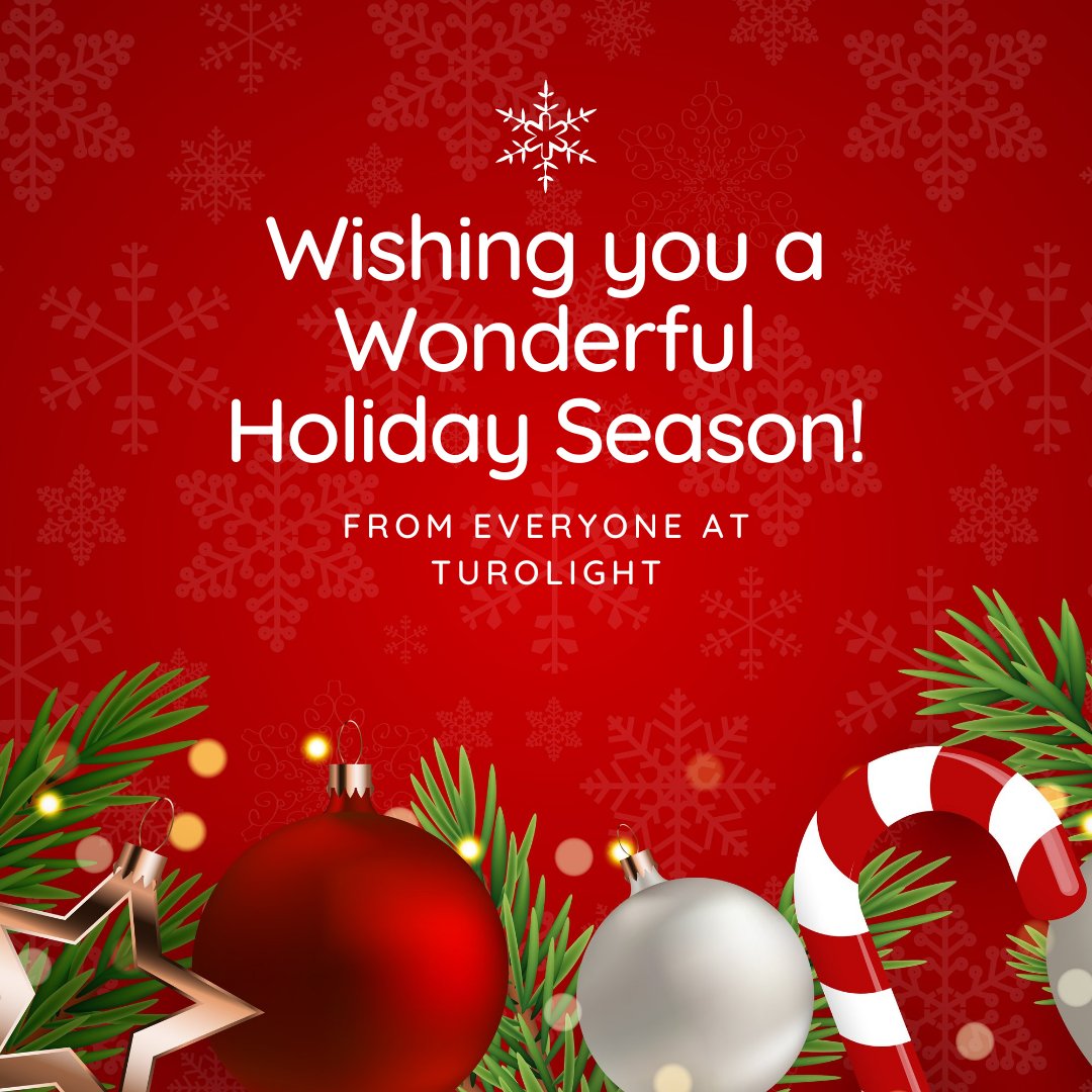 Turolight's tweet photo. On behalf of the #Turolight team, we would like to wish everyone a Happy Holiday season and a Merry Christmas! 

We are so thankful for the continued support of our customers and look forward to continuing to provide high quality lighting for your every need. https://t.co/rFPaO5n0bS