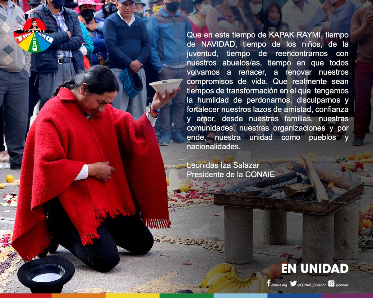 Leonidas Iza Salazar tweet media