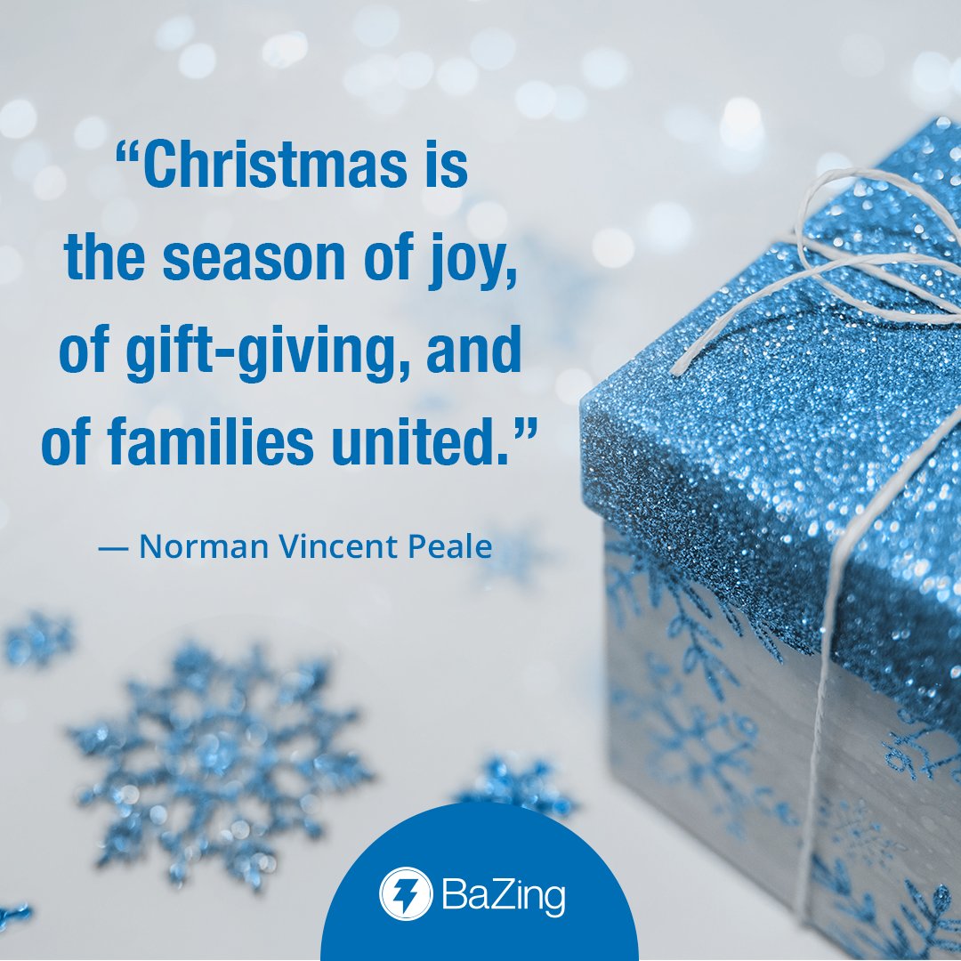 BaZingDeals's tweet photo. Whether you're cozied up at #home or celebrating elsewhere with #family or #friends, our #Christmas wish is that your day is merry and bright. #Happyholidays from our family to yours.
#BaZingDeals #ICYMI #checking #communitybanks #creditunions #banking #StrategyCorps https://t.co/Lr3blTMVWv