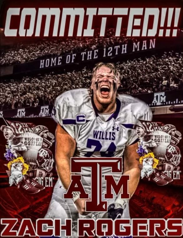 zach_rogers274's tweet photo. Gig em’ 🤝👍 @AggiesToday @CoachLuceFB @WillisWildkats1 @michaelwall1212 @herreralCoach @Coach_GLee_TC @DominicMerka @TimKnicky https://t.co/59kSfOMPIj