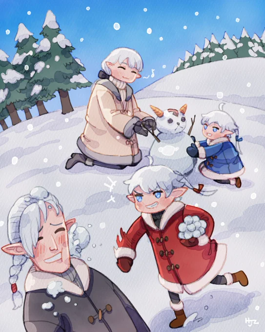 Christmas greetings from the Leveilleur family.
#FF14 #FFXIV 