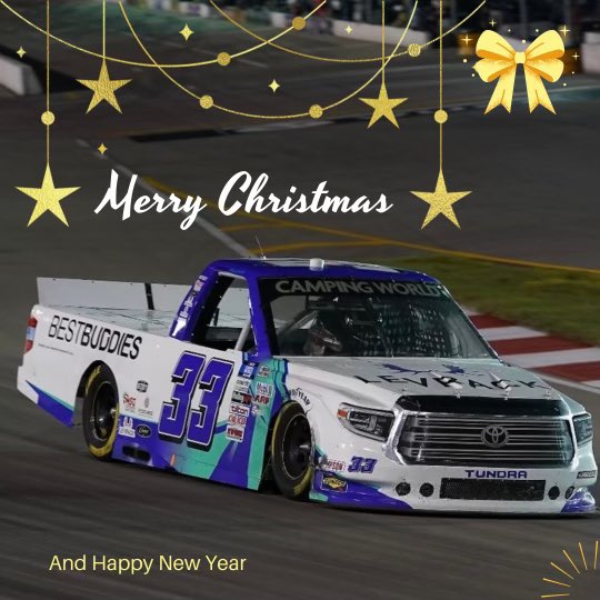 ArmaniWilliams_'s tweet photo. ‘Tis the season…Happy Holidays everyone! Looking forward to 2022 at 190 mph. #joyandlaughter
#happyholidays #NASCAR #NCWTS #fgraccel #hope #autismawareness #racefans #inclusion #fast #speed https://t.co/IFjVuCc0lz