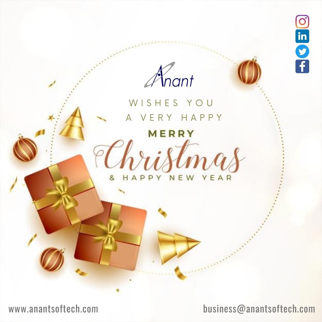 AnantSofttech's tweet photo. #Anant Softtech wishes you Merry Christmas &amp; Happy New Year. 
.
.
.
.
#christmas #Christmas2021 #MerryChristmas #TeleHealth #TeleMedicine #AnantSofttech #RemotePatientMonitoring #softwaredevelopmentcompany #softwaredevelopment #aitechnology https://t.co/RrLScc8F6M