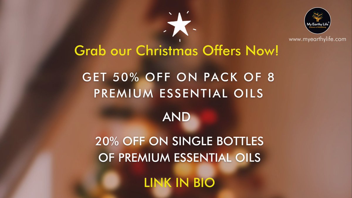 MyEarthyLife's tweet photo. A Very Merry Christmas from us to you. Grab our Christmas offers now! Visit the link below: 
https://t.co/rGrOQB5MOF...
#merrychristmas #myearthylife #essentialoils #vegan #ethicallysourced #aromatherapyproducts #aromatherapy #wellbeing #londonlife #england #ebayseller  #ordernow https://t.co/VeQboFttjj
