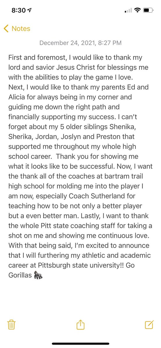 100% COMMITTED‼️ Go Gorillas🦍<a href="/coachparker85/">Coach Chad Parker</a> <a href="/GorillasFB/">Pitt State Football</a> <a href="/Coachbwright4/">Brian Wright</a> <a href="/CoachTomAnthony/">Tom Anthony</a> #OAGAAG