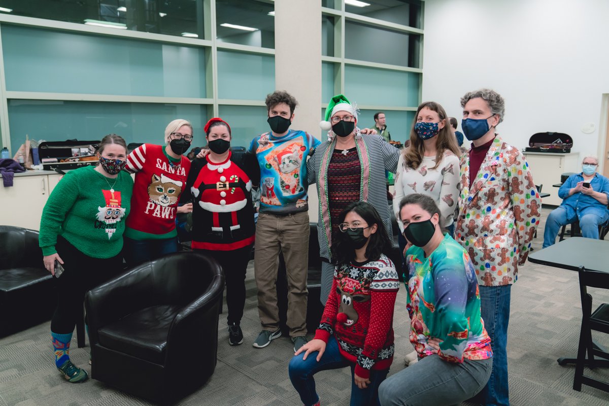 omahasymphony's tweet photo. Merry Christmas and Happy Holidays from the Omaha Symphony! We're wishing you days filled with joy, relaxation, and ugly (but festive!) sweaters—see you in the New Year for some fantastic music! https://t.co/FiIoUH004E