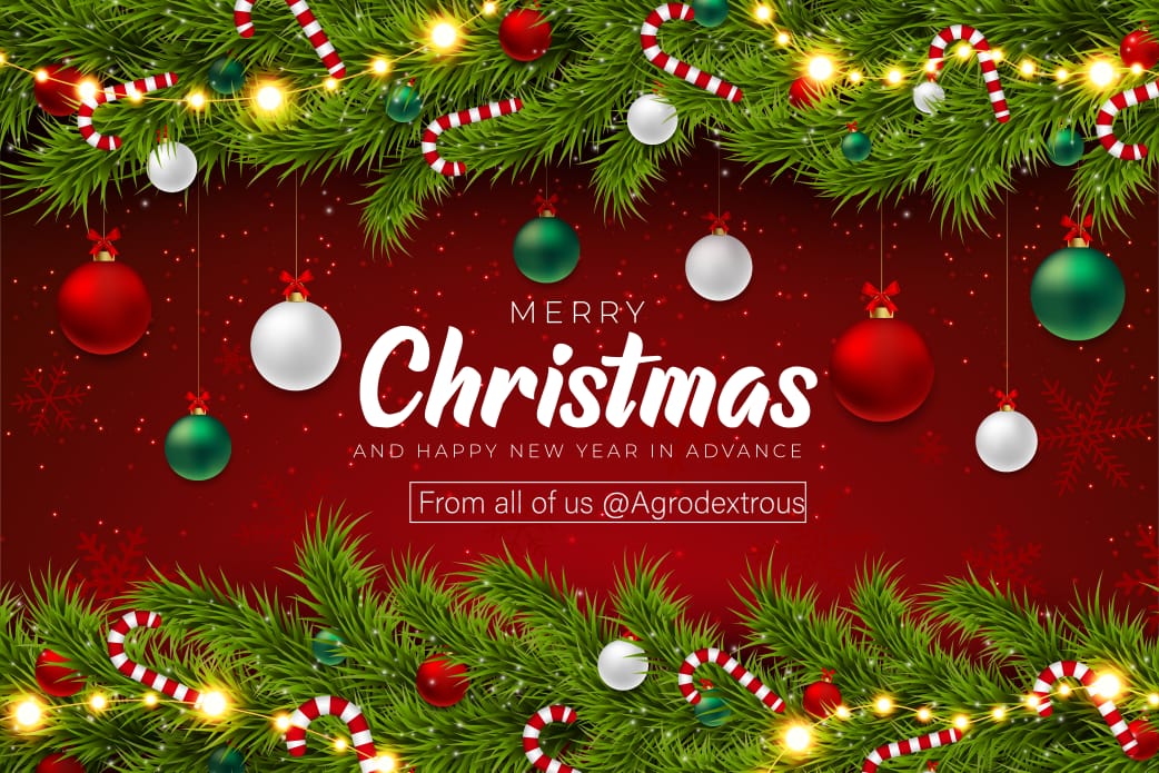 agrodextrous's tweet photo. As we celebrate special seasons, we wish you and your loved ones more of God's blessings and happiness.
Merry Christmas and Happy New Year in Advance. https://t.co/rSIbFQBzOb