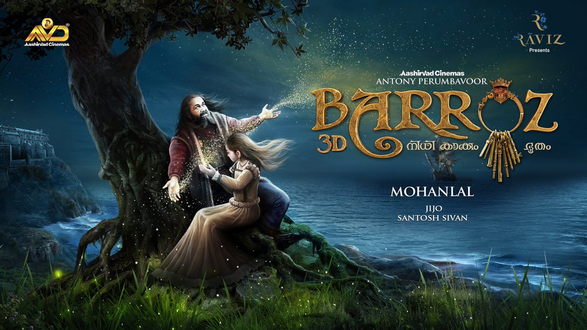 Mohanlal's tweet photo. Sharing a character sketch from Barroz. We resume shoot for the film tomorrow.

Design : #SethuSivanandan

#Barroz #Jijo #SantoshSivan #AntonyPerumbavoor #AashirvadCinemas https://t.co/ZoBHAmTnDT
