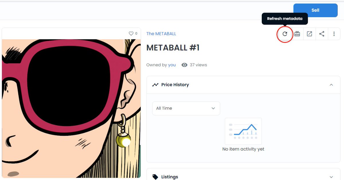 TheMETABALL's tweet photo. Don't forget to refresh the metadata :) https://t.co/5btOGzLXnk