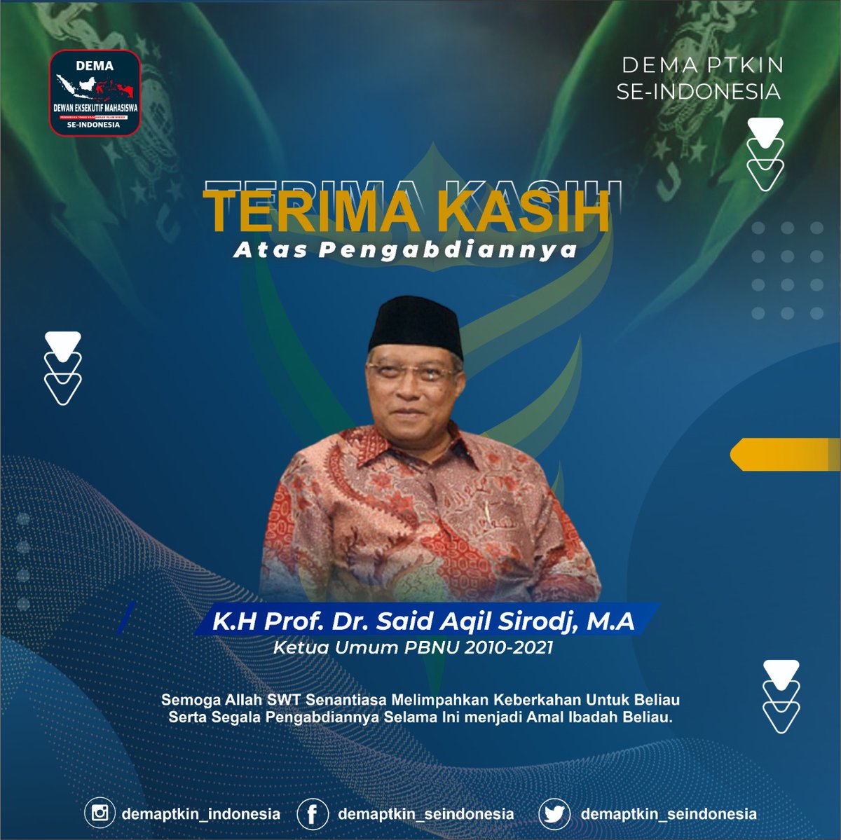 demaptkin's tweet photo. Selamat &amp; Sukses Muktamar NU ke-34🇮🇩 https://t.co/B4UvMhSbJ7