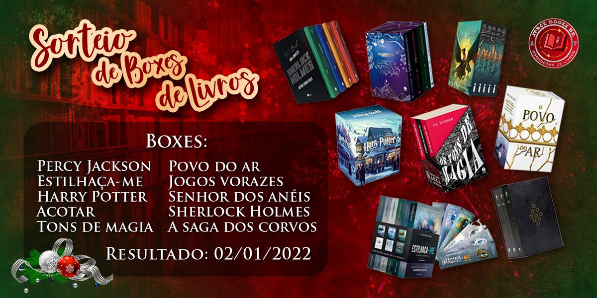 querolivrosbr's tweet photo. ✨📦✨ SORTEIO ✨📦✨

🏆 GANHE UM BOX DE LIVROS DENTRE AS OPÇÕES!

REGRAS:
• Seguir @SpaceBooksBr
• Dar RT
• Comentar qual box quer ganhar

RESULTADO ⏳
02/01 https://t.co/bAmJXi3dhk