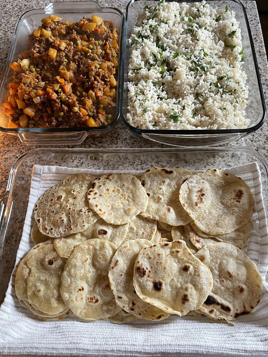 lewis345's tweet photo. Homemade picadillo, cilantro lime rice, and tortillas for christmas this year! https://t.co/PWY7XfZc3j