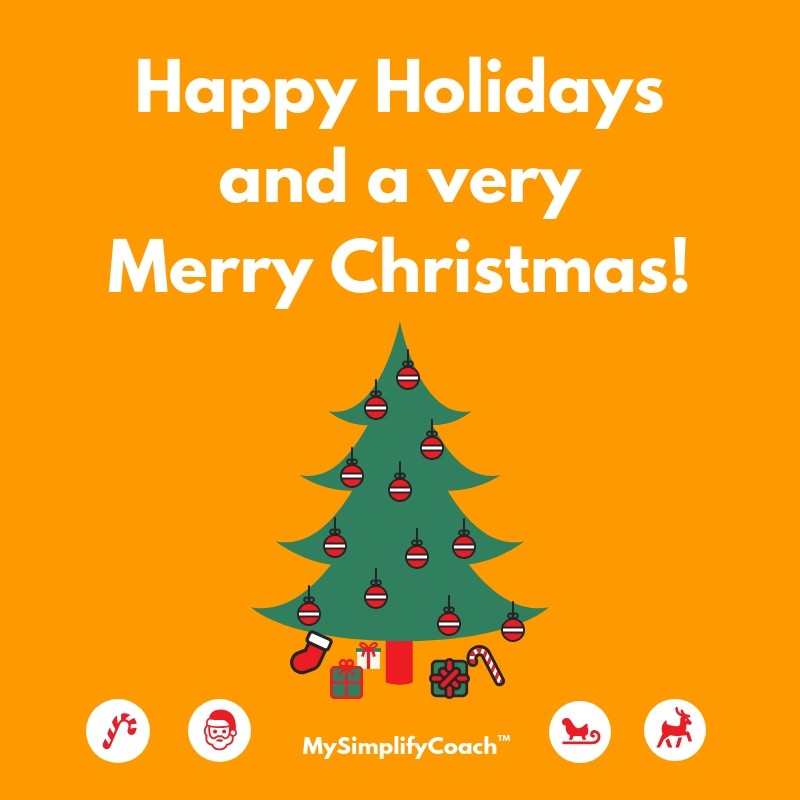 MySimplifyCoach's tweet image. Happy Holidays and a very Merry Christmas! #mysimplifycoach #xmas #holidays