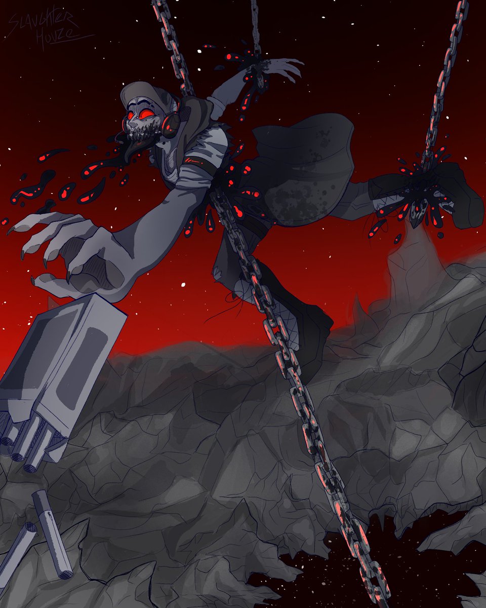 SLAUGHTERHOU2E's tweet photo. //CW: BLOOD

Here's my #merrymadness21 gift for @NymmKirimoto !!! Had lotsa fun with this! Happy Holydays yall!! >:D

#madnesscombat https://t.co/luxwYI6sEx