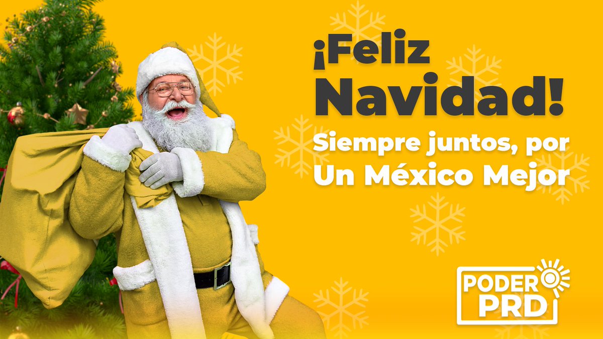 PoderPRD's tweet image. Que en las familias de México la navidad sea amarilla, cálida y llena de luz.