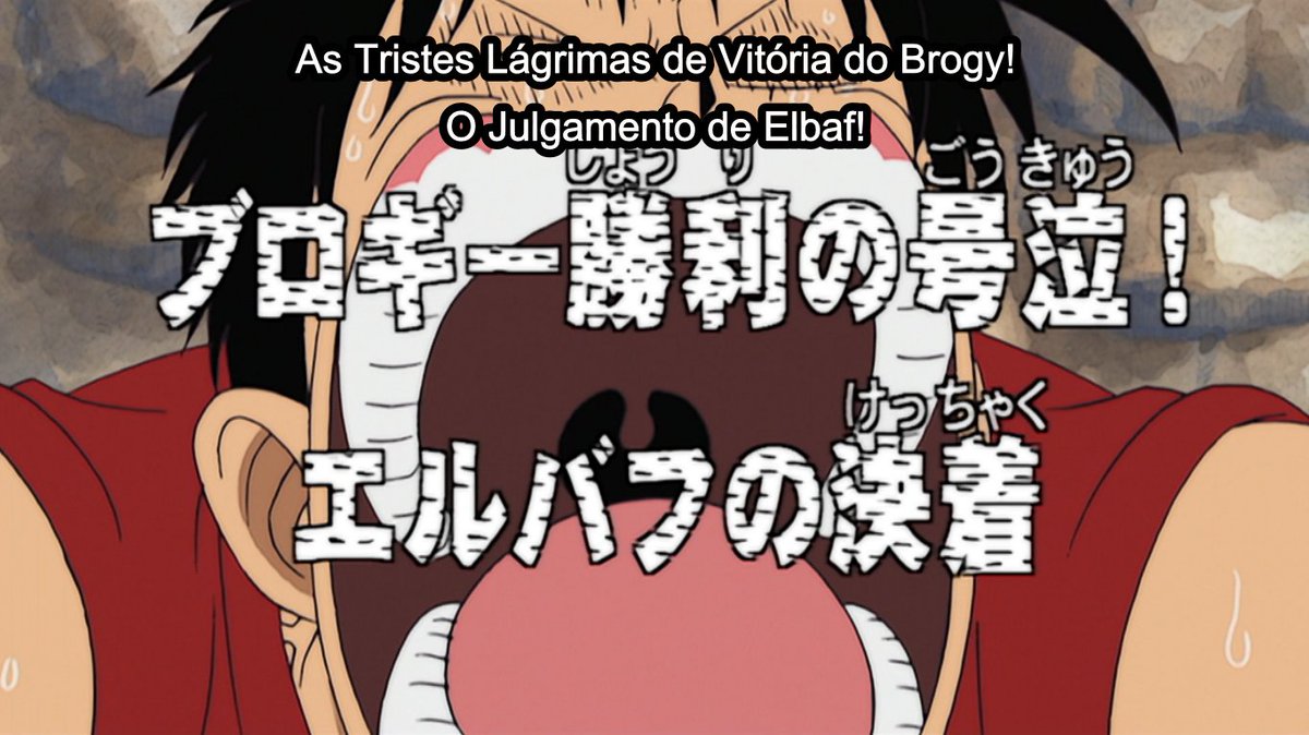 Episodio 73: "As Tristes Lágrimas da Vitória de Brogy! O Julgamento de Elbaf!"

Sinopse: O duelo de Brogy e Dorry é maculado pela maligna Baroque Works, e o duelo chega a uma conclusão - terá sido o julgamento de Elbaf?!

Data: 24/06/2001
Anime: One Piece