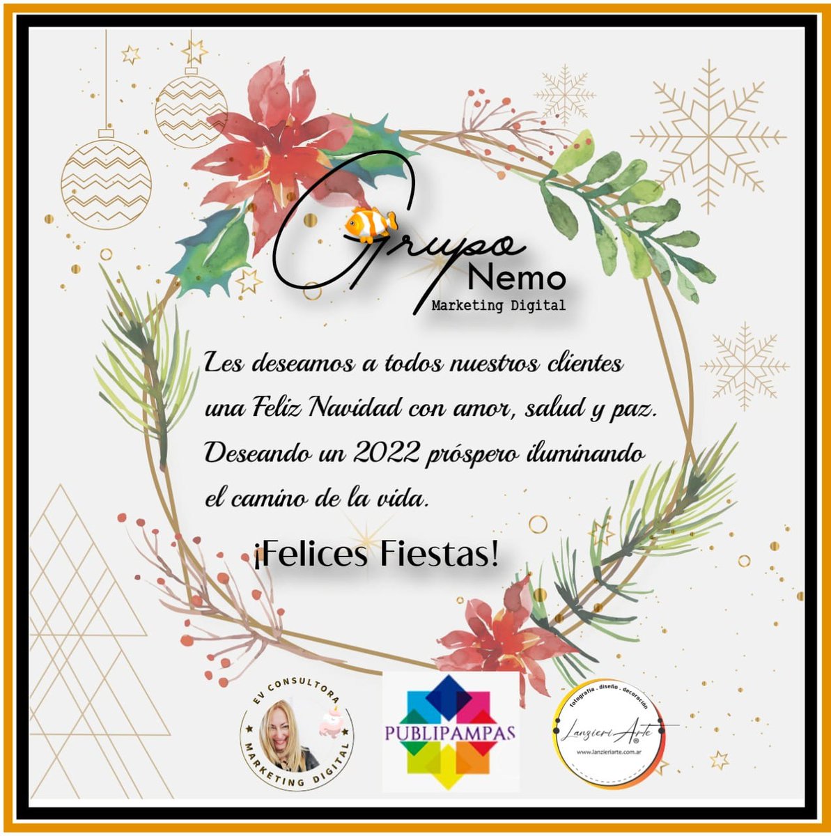 gruponemo's tweet photo. Grupo Nemo les desea una bendecida y feliz Navidad! 🤗🎄💫🍾🥂 https://t.co/QydH9HUCYA