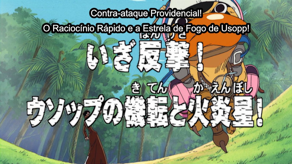 Episodio 76: "Contra-ataque Providencial! O Raciocínio Rápido e a Estrela de Fogo de Usopp!"

Sinopse: Usopp e Luffy lutam contra a Baroque Works para salvar Zoro, Nami e Vivi! Enquanto isso, Sanji segue separado do grupo.

Data: 19/08/2001
Anime: One Piece