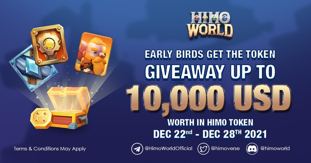 drwhitelistido's tweet photo. 💵 HIMO World Early Birds 2 #Airdrop Çekilişi 💵

200 kişilik slot

Katılım süre sonu 28 aralık

https://t.co/a39JrjEZfp https://t.co/ZvPVCtSDtj