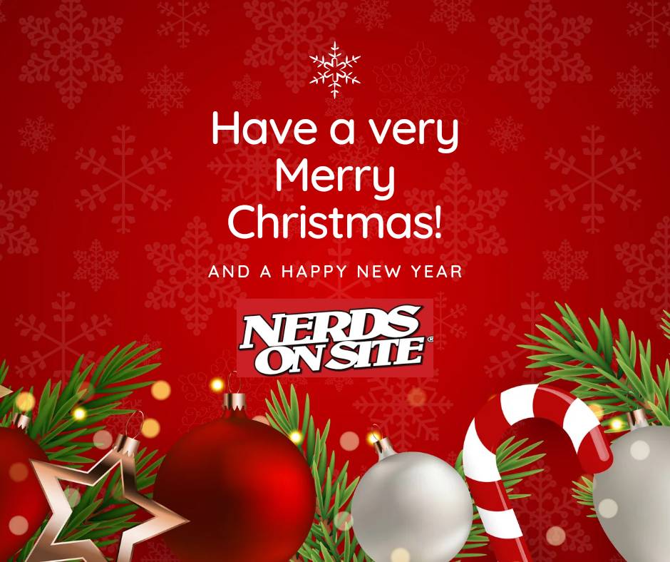 ChrisRoseTech's tweet image. Merry Christmas and Happy New Year from Nerds On Site NL. We hope you are having a cyber safe Christmas. #NerdsOnSite #NL #YYT #CyberSecure #Christmas
