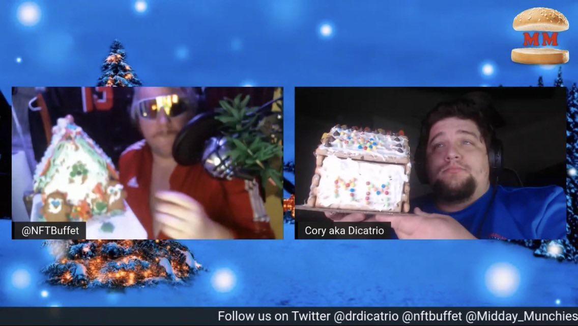 greenbergrocks's tweet photo. Merry Xmas!
Shout out to @TheMunchiesShow @DrDicatrio @NFTBuffet
#GingerbreadHouseContest https://t.co/QESDDFPft4