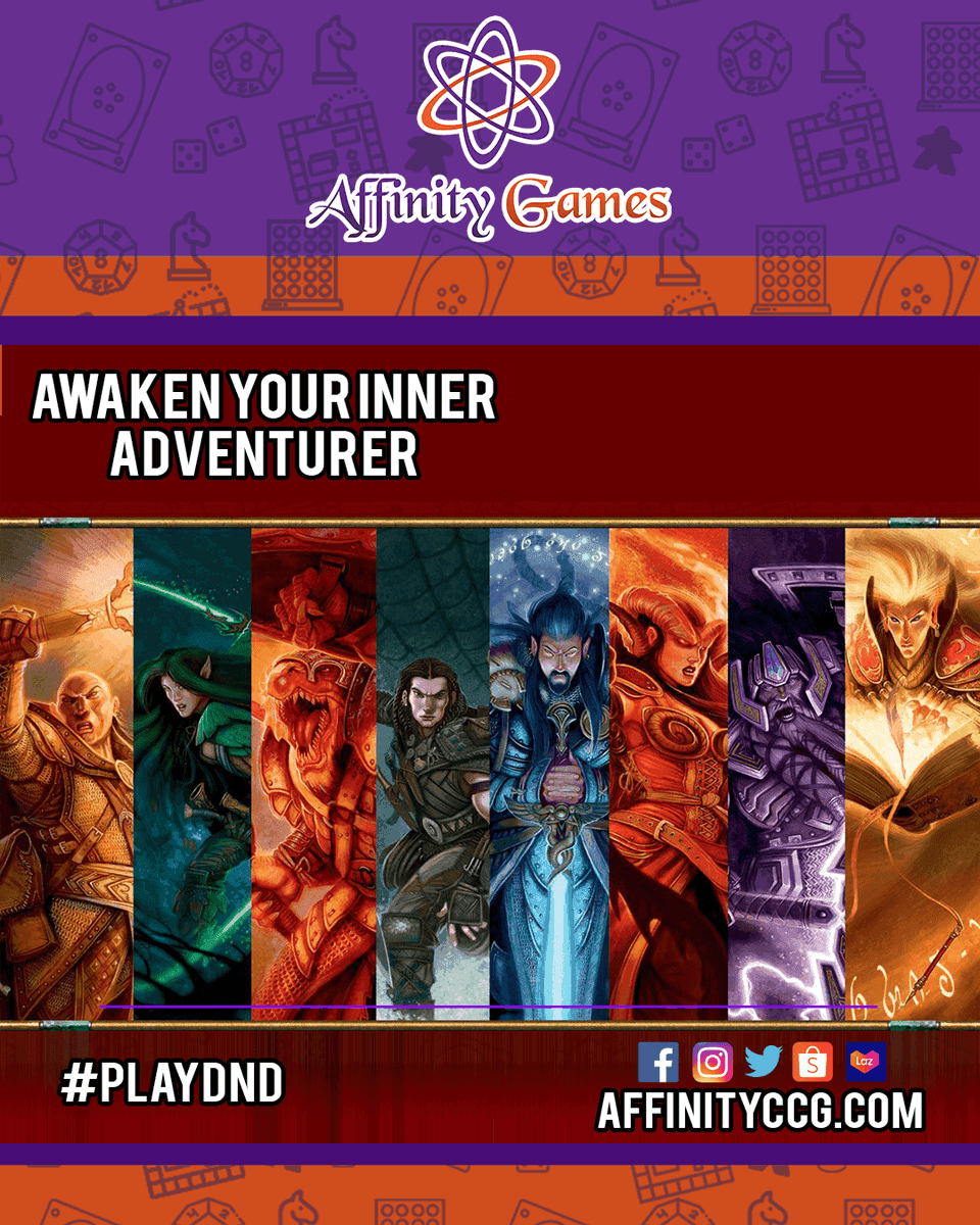 affinityccg's tweet photo. Start Your Dungeons & Dragons Journey Today!
Order here
Website
https://t.co/AZ4ptjjwHN
LazMall
https://t.co/9v5LknwOPB
Shopee
https://t.co/wofz6LqUKN
#PlayDnD #AffinityCCG #DnD #AffinityCCGDnD #AffinityDnD #supportlocalbusiness https://t.co/XA6SnmGkDt