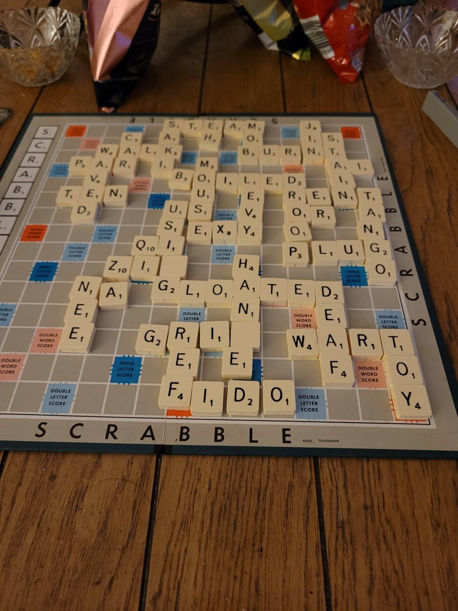 Christmas Scrabble and who wins ........ only me woop woop woop, never been known 🏆🏆🏆
