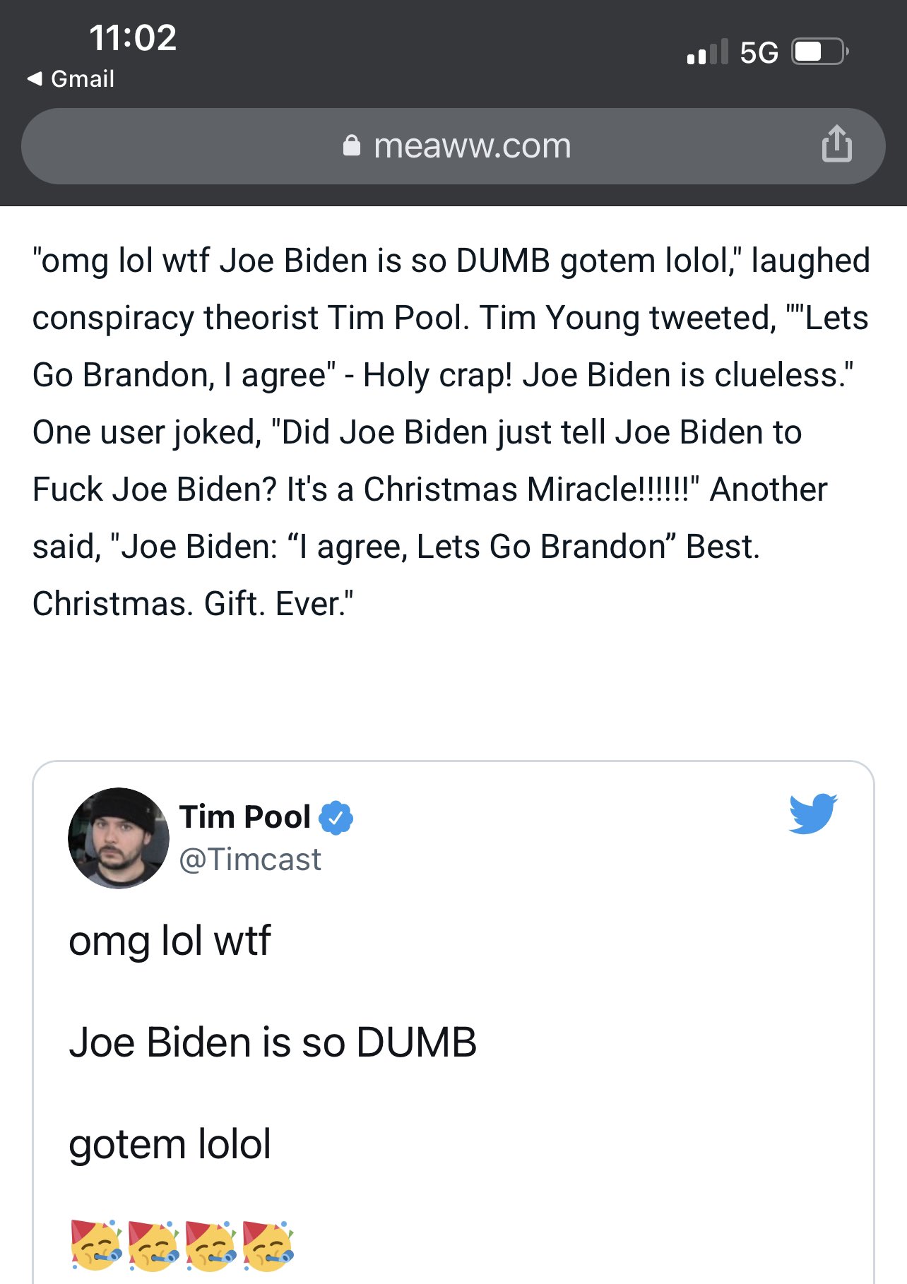 Tim Pool on Twitter "If there is any outlet that falls for my tweets(04)