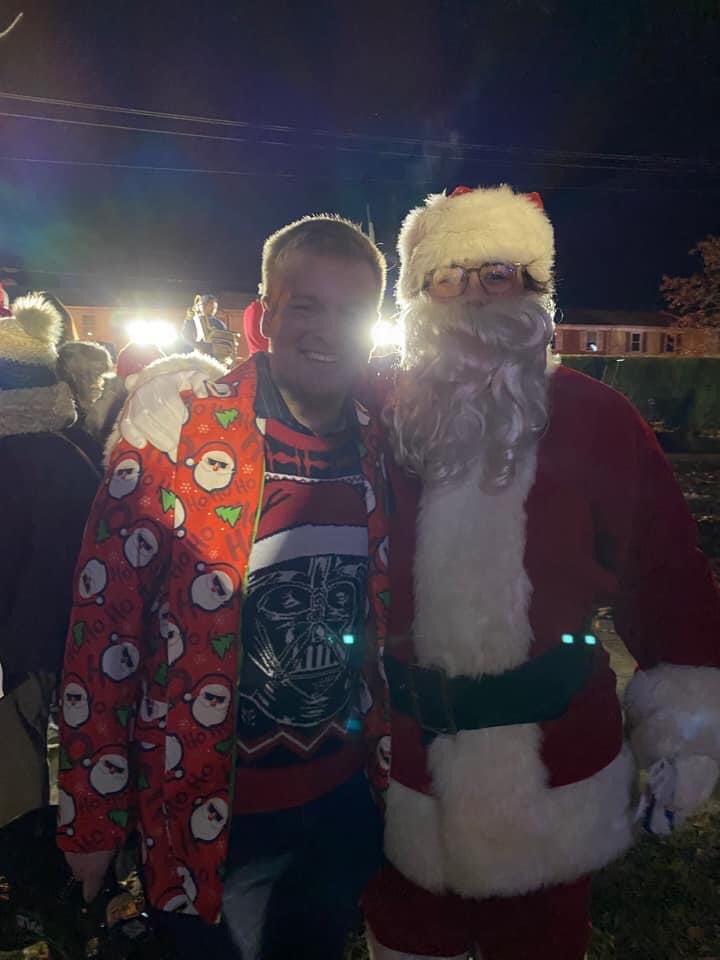 Merry Christmas from Coach Paulin and Santa!