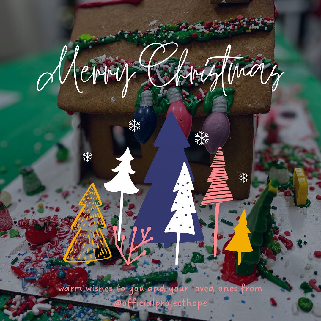 StartsWithHope_'s tweet photo. Merry Christmas from Project Hope!! 🎄🎉🌟💫 May you all have a safe and wonderful holiday!

#startswithhope #projecthope #christmas #gingerbreadhouse https://t.co/SZwNy0CtYh
