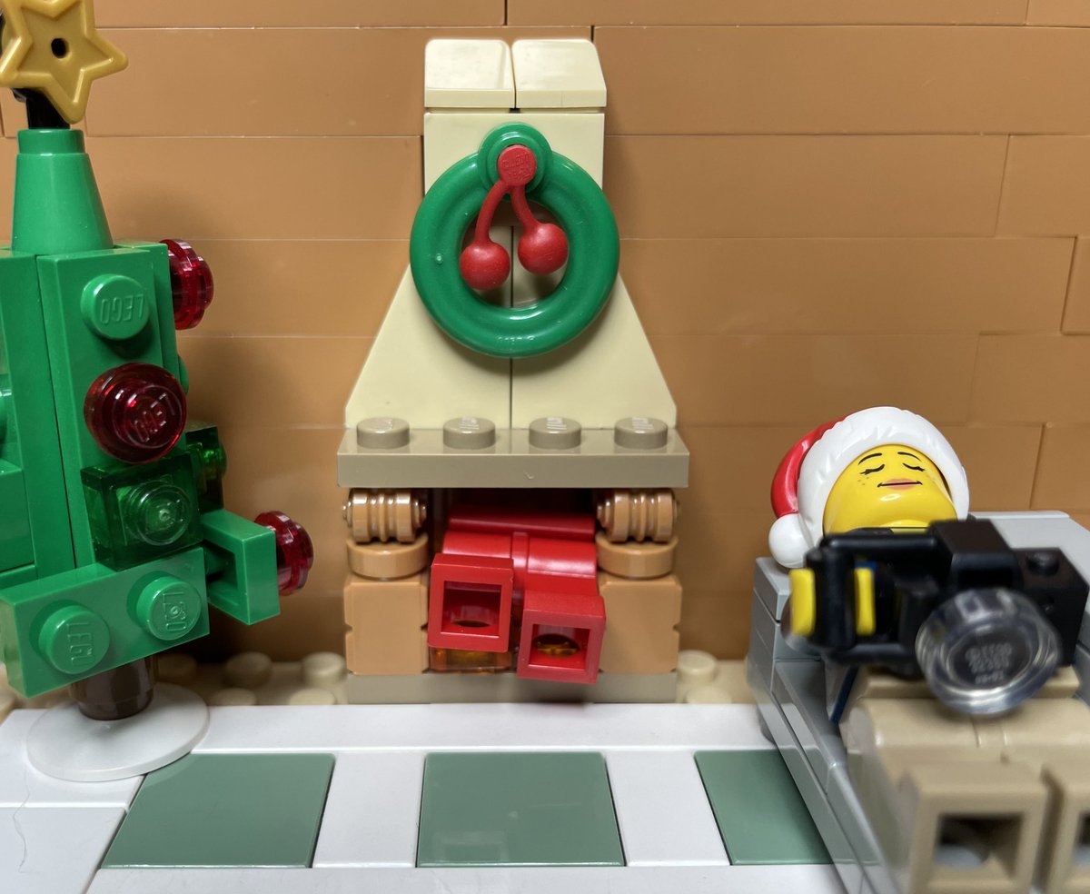 Unfortunately the athletic trainer fell asleep last night waiting up to get a pic of Santa for next year’s calendar #legoatc #HappyHolidays2021