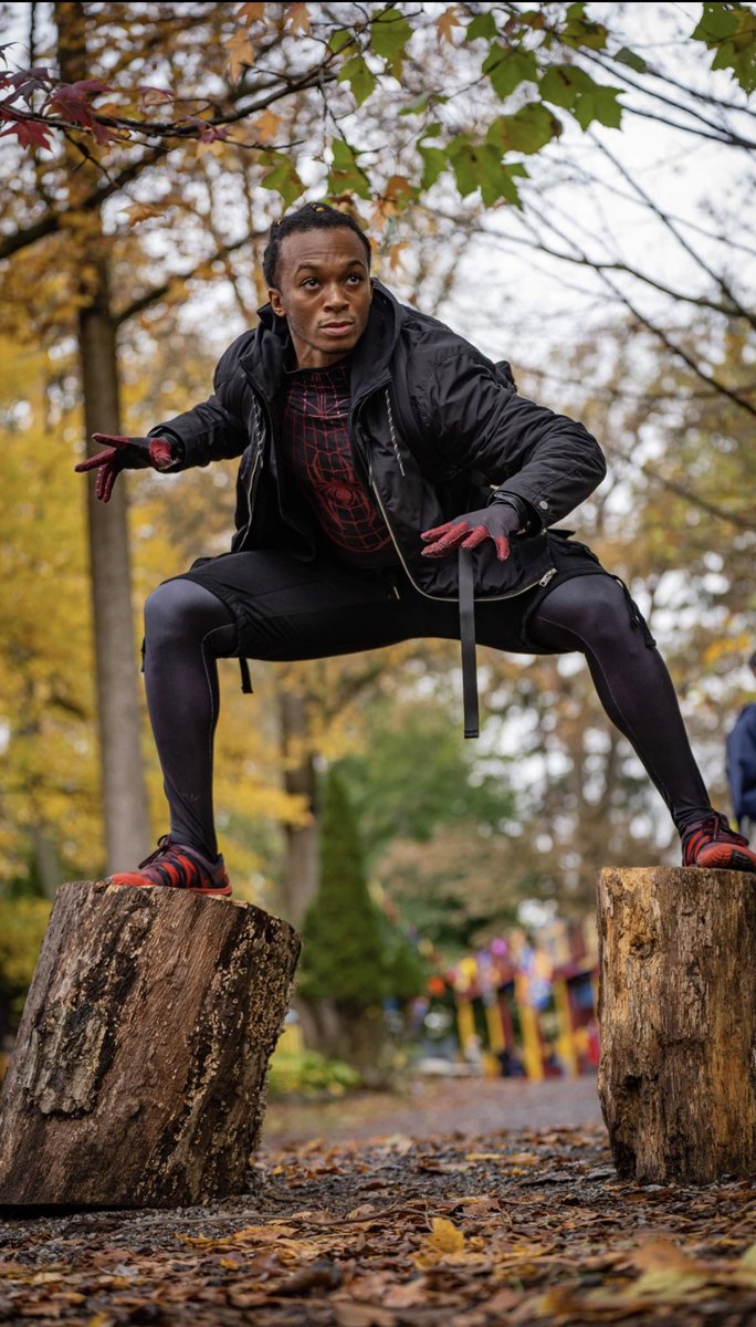 JamelLewis95's tweet photo. Original photo by @DavidIsaac1701 &amp; the edit by /u/Runicity. Humbled and grateful to have both of these! (Not to mention emotional because I love love love Miles 😭) #MilesMorales @Kevfeige @MarvelStudios @BRIANMBENDIS @sarapichelli @TomHolland1996 https://t.co/gvUGqfiwNN