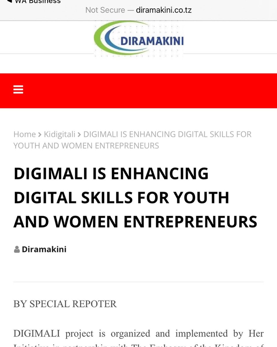 herinitiative's tweet photo. Katika Countdown yetu ya 7 ya mwaka 2021.
Leo tungependa kutoa Shukrani zetu za dhati kwa Online Media kutambua umuhimu na mchango wa Digimali katika kuinua biashara ndogo ndogo na kuweka mradi wa DIGIMALI kwenye ramani.
#jiongezekidigitali #countdown #teamhi https://t.co/SQbCYQgLm1