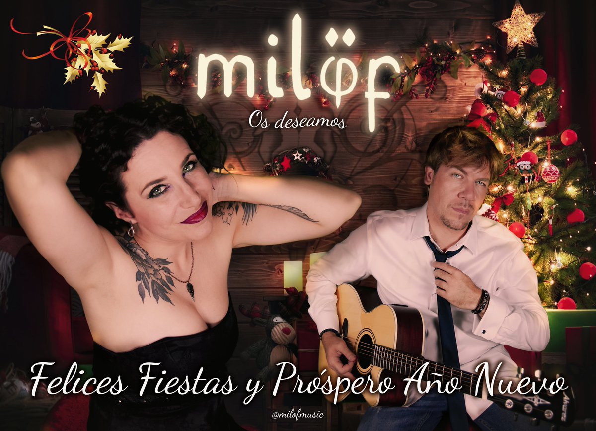 MILÖF  ¡Os deseamos una Felices Fiestas! 😃
🛑 youtube.com/c/MILÖF
Disfrutar estos días con la mejor compañía, amor y buena música! 
🤗 Nuestros mejores deseos para todos 🖤🎇🎀